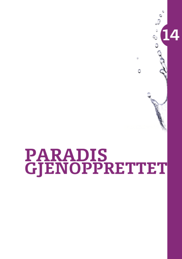 Bibelstudieguide - 15. Paradis gjenopprettet